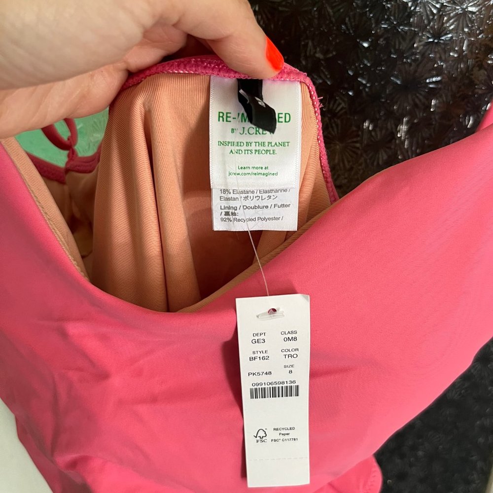 J. Crew Pink One-Piece Swimsuit — NWT! - Picture 13 of 16